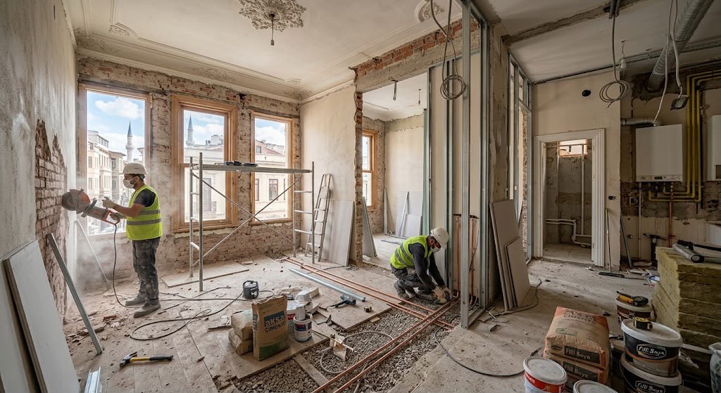 GAZİOSMANPAŞA BAĞLARBAŞI CADDESİ DAİRE TADİLATI